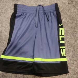 Nike Blue and Black Shorts with Neon Accents